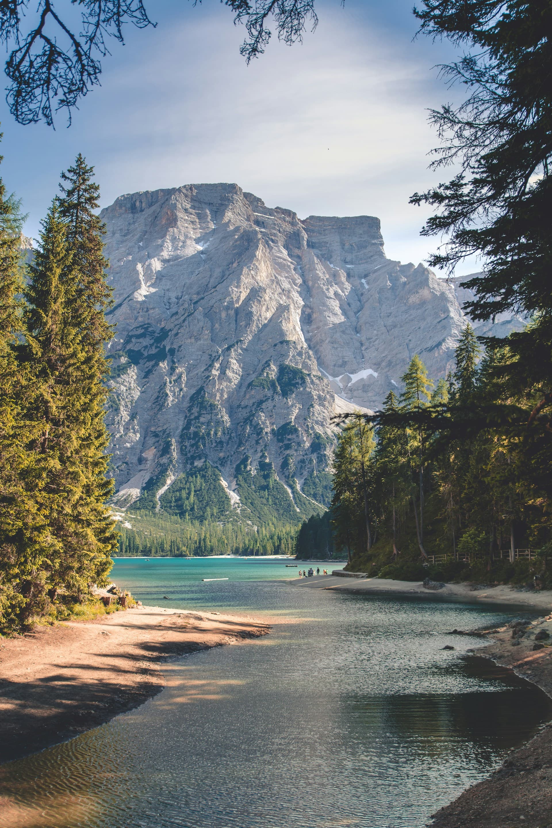 Quiet mountain lake far from the crowds