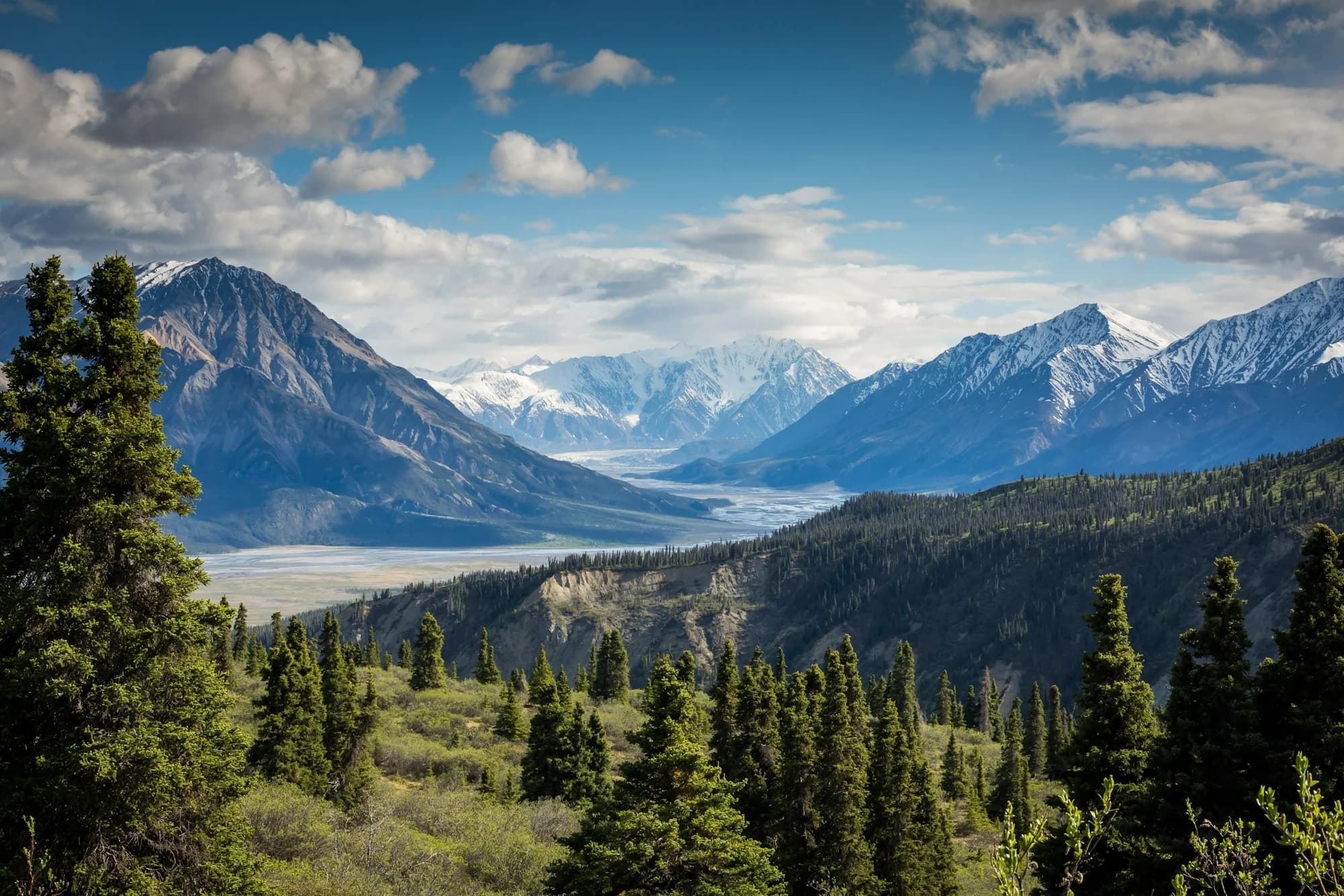 Majestic quiet mountain valley